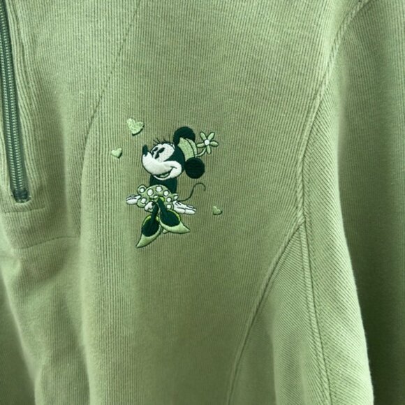 Vintage 90’s Disneyland Minnie Mouse Half-Zip Pullover – Size Medium - Picture 4 of 7